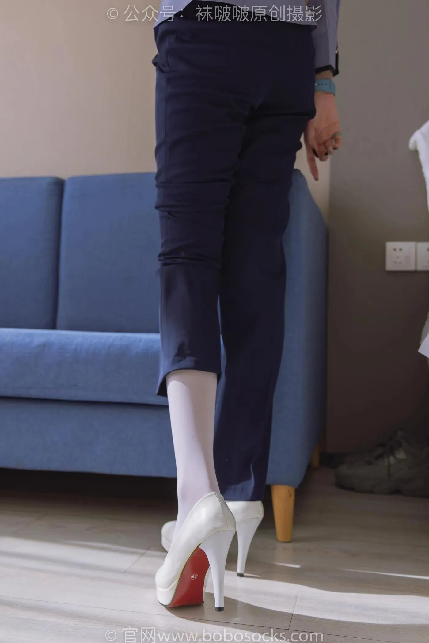 [BoBoSocks袜啵啵]NO.178 小甜豆-高跟鞋、厚白丝、ol风裤里丝 [140P]插图7